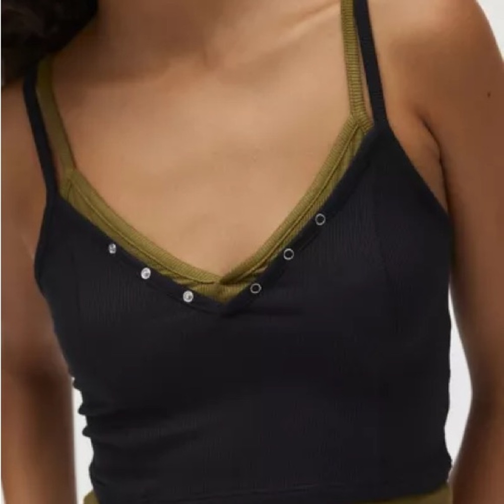 Urban Outfitters BDG Black and Olive Tank Top